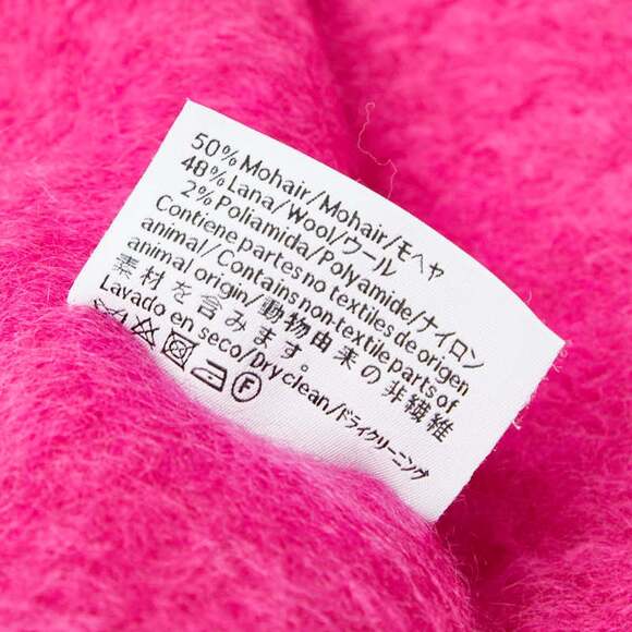 LOEWE Anagram Scarf, Pink, Wool, Nylon, and Mohair, Women's - Picture 5 of 5